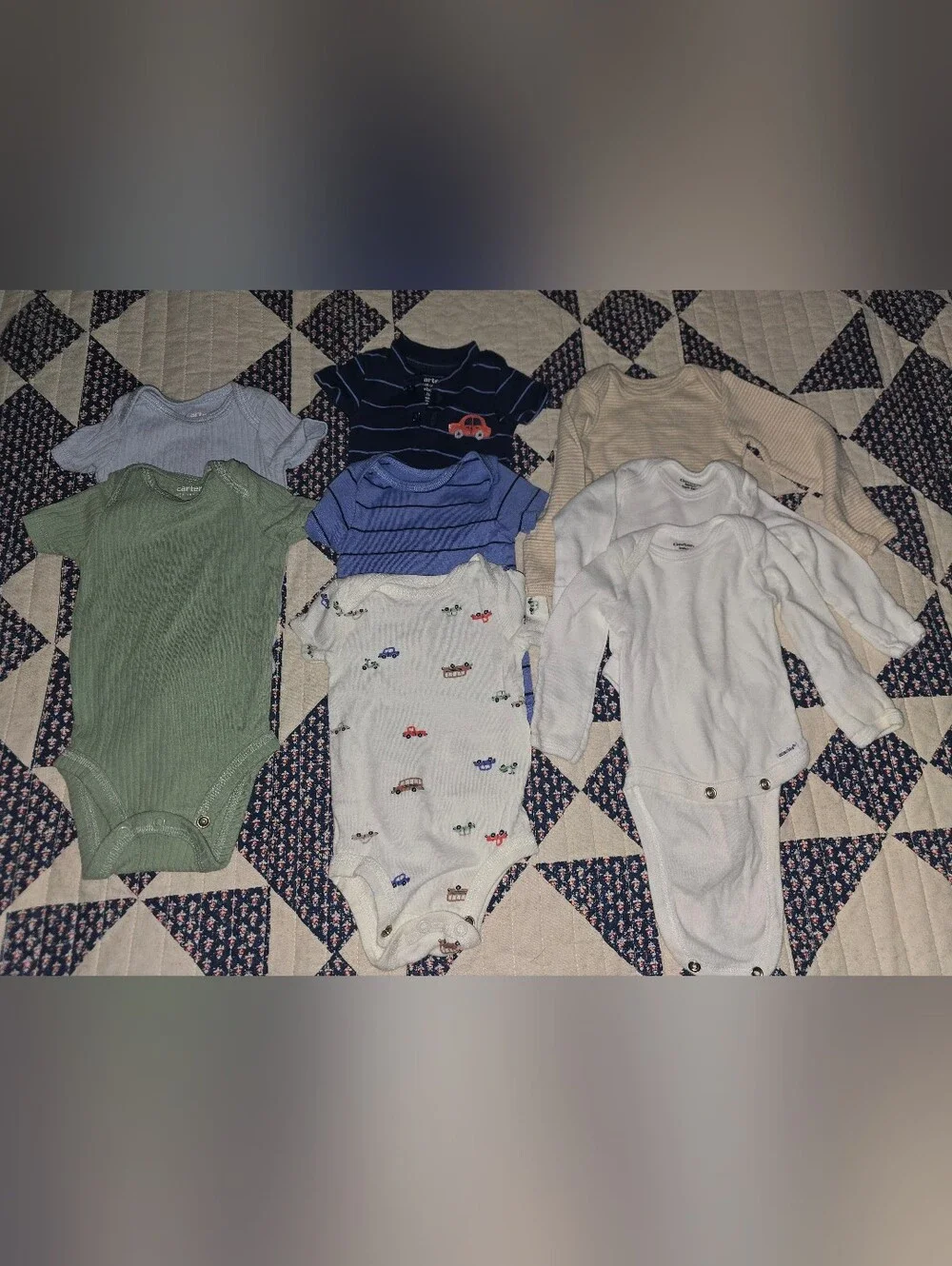 New Born Boys Mixed Onesie Set Of 8
